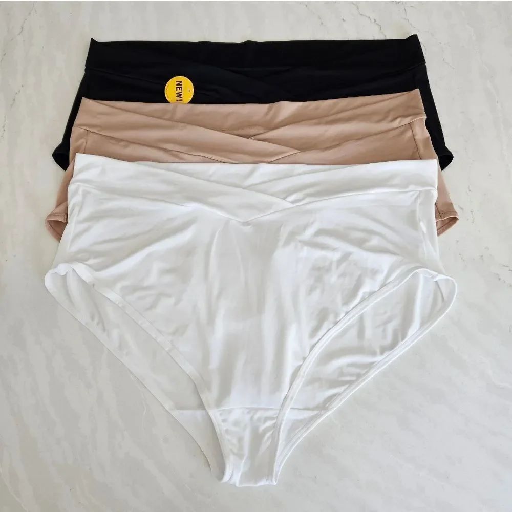 Vanity Fair Women's Briefs in Black, White, and Tan Size 5XL